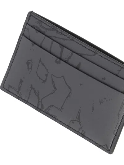 Alexander Mcqueen Alexander Mc Queen Graffiti Mc Queen Wallet In Gray