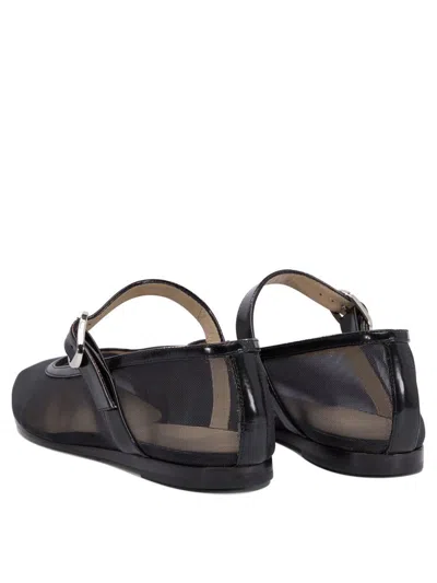 Le Monde Beryl Black Rubber Ballerinas