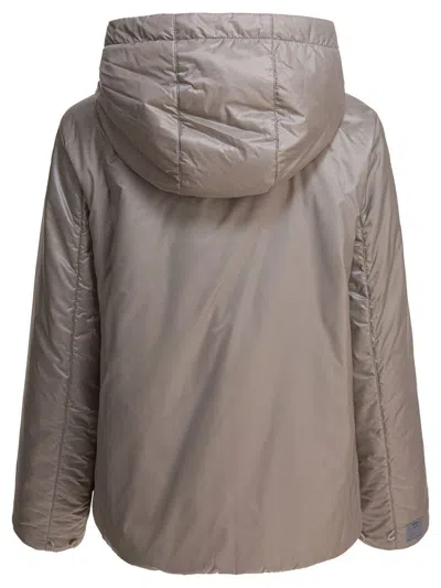Max Mara The Cube Grey Silk Jacket In Brown