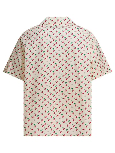 Valentino Cotton Poplin Bowling Shirt With Cherryfic Print