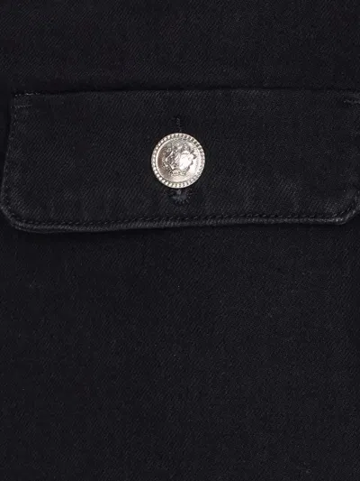 Liu •jo Embellished-crystal Pocket Mini Skirt In Black