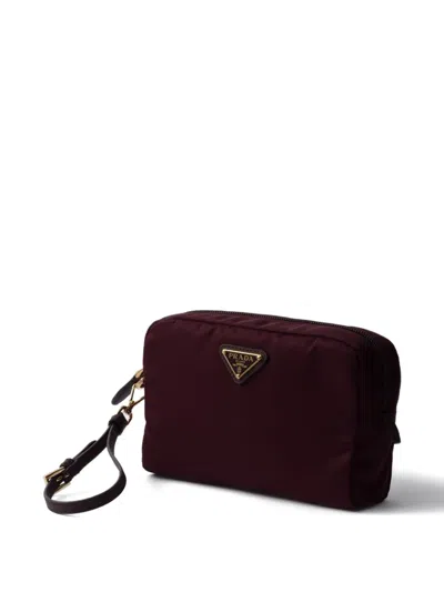 Prada Triangle-logo Makeup Bag