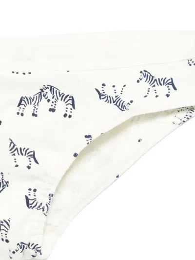 Petit Bateau Zebra-print Briefs (pack Of Three) In Multi