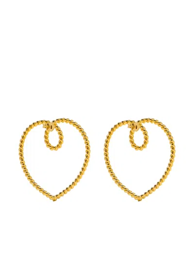 Vanina Heart-shaped Earrings In Gold