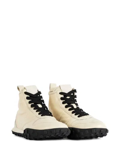 Jil Sander Moon High-top Leather Sneakers In Multi