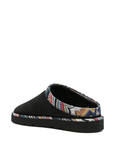Missoni Patterned-trim Slippers In Multi