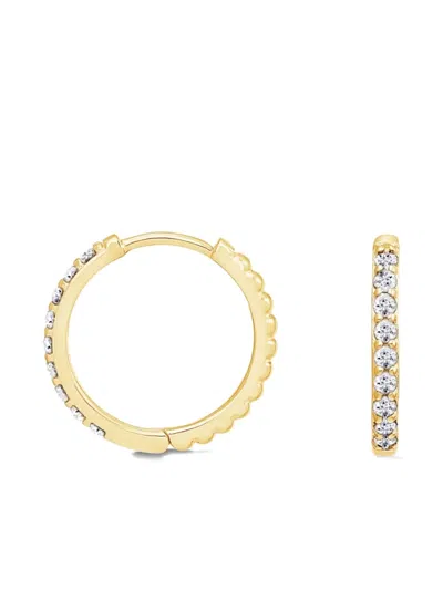 Dower & Hall Lumiere Sapphire Hoop Earrings In Neutral