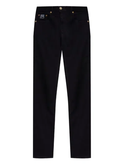 Versace Jeans Couture Men's Cotton Stretch Jeans In Black