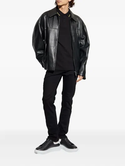 Versace Jeans Couture Men's Cotton Stretch Jeans In Black