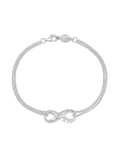 Dower & Hall Entwined Infinity Double-chain Bracelet In Neutral