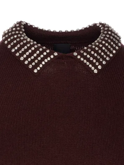 Pinko Ventotene Sweater In Burgundy