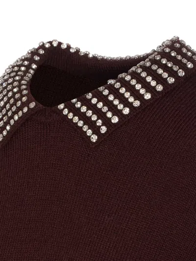 Pinko Ventotene Sweater In Burgundy