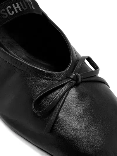 Schutz Elastic-band Ballet Flats In Black