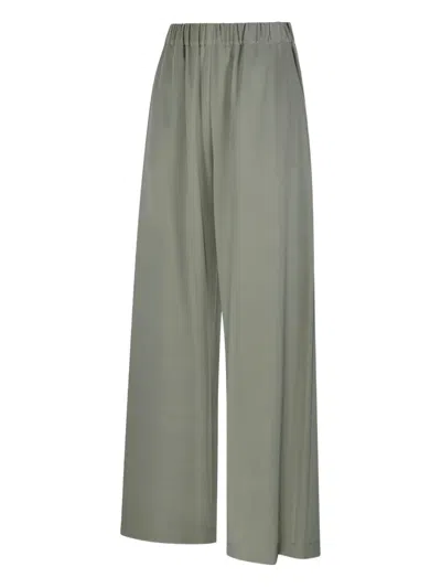 Max Mara Elasticated-waist Trousers In Green
