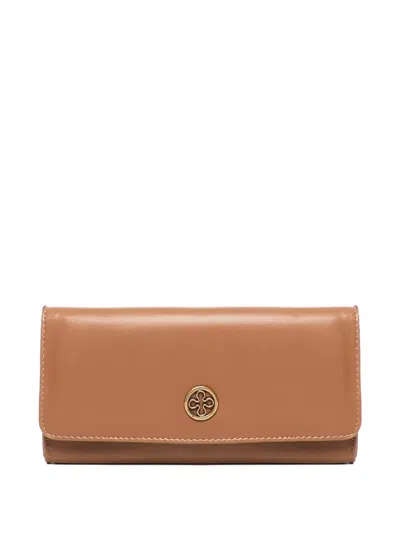 V73 Embossed-logo Wallet In Brown