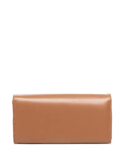 V73 Embossed-logo Wallet In Brown