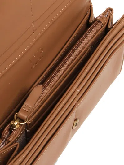 V73 Embossed-logo Wallet In Brown