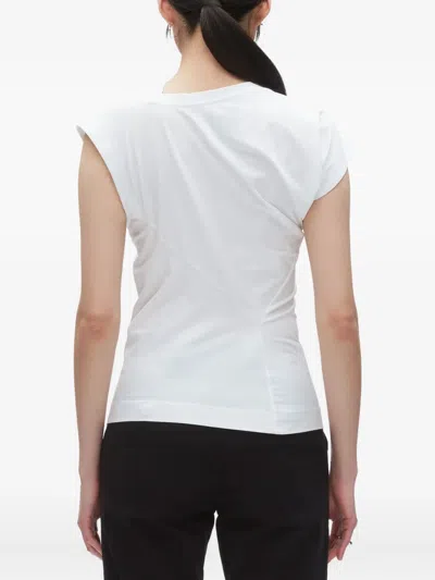 3.1 Phillip Lim Draped Cap-sleeve Tank Top In White