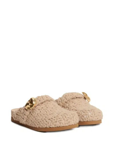 Fabiana Filippi Knitted Sude Mules
