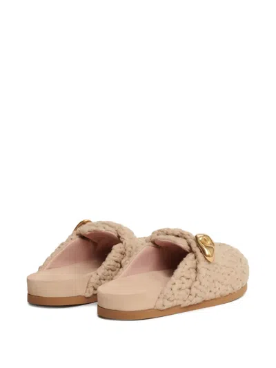 Fabiana Filippi Knitted Sude Mules