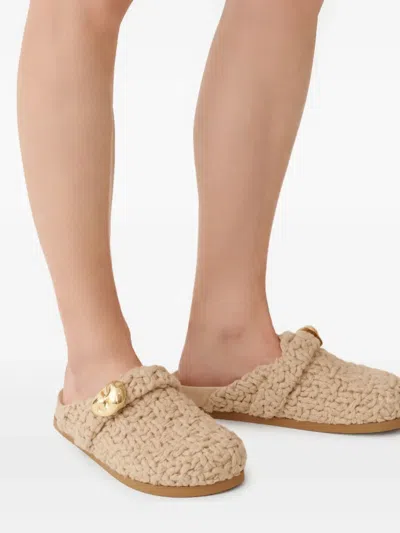 Fabiana Filippi Knitted Sude Mules