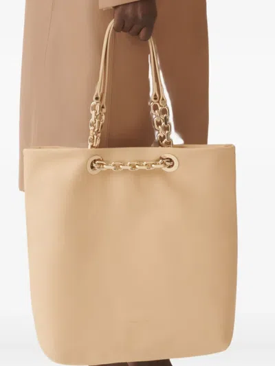Fabiana Filippi Chain-trimmed Leather Tote Bag