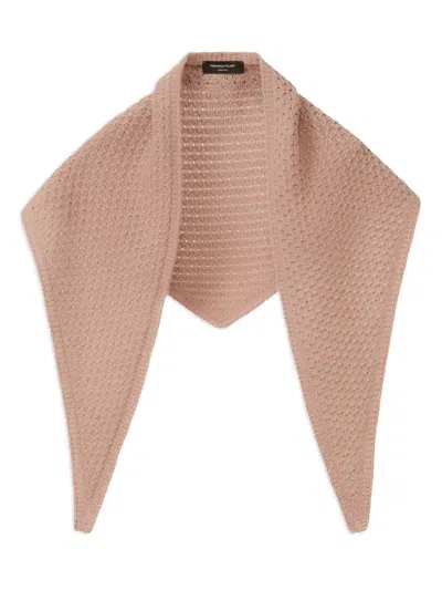 Fabiana Filippi Waffle-knit Scarf In Neutral