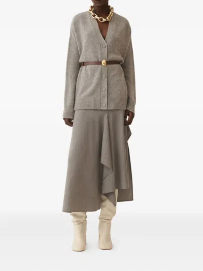 Fabiana Filippi Cashmere And Silk Sweater In Gray