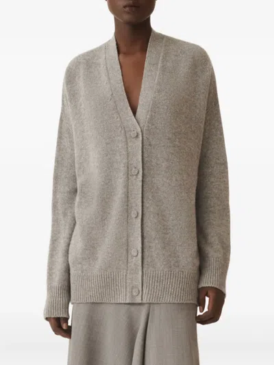 Fabiana Filippi Cashmere And Silk Sweater In Gray