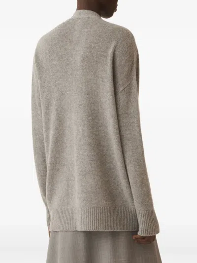 Fabiana Filippi Cashmere And Silk Sweater In Gray