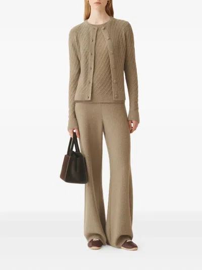Fabiana Filippi Wool And Silk Sweater With Sequins In Neutral
