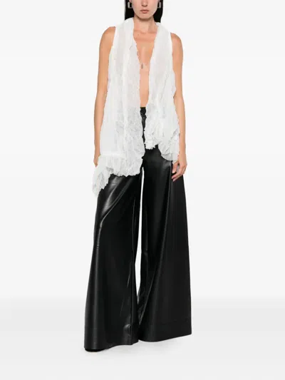 Norma Kamali Wide-leg Trousers In Black