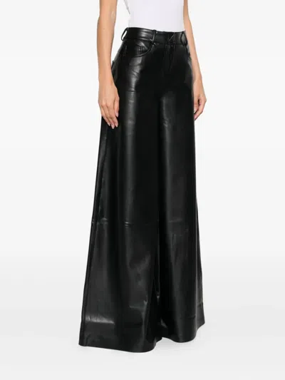 Norma Kamali Wide-leg Trousers In Black