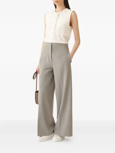 Fabiana Filippi Embellished Sleeveless Top In White