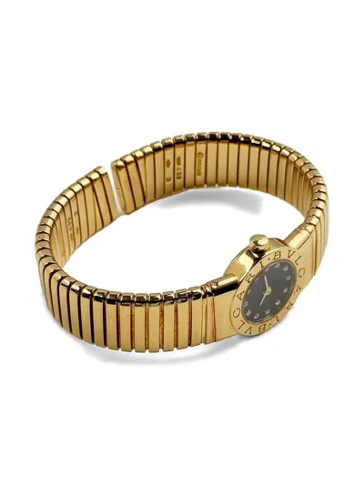 Pre-owned Bvlgari Serpenti 24mm In Black
