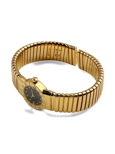Pre-owned Bvlgari Serpenti 24mm In Black