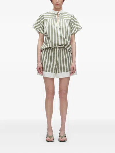 3.1 Phillip Lim Striped Drawstring Shorts