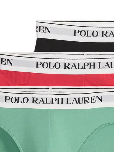 Polo Ralph Lauren Logo-band Briefs (pack Of Three) In Multi