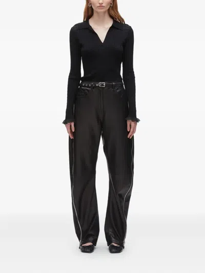 3.1 Phillip Lim Zip-detail Leather Trousers