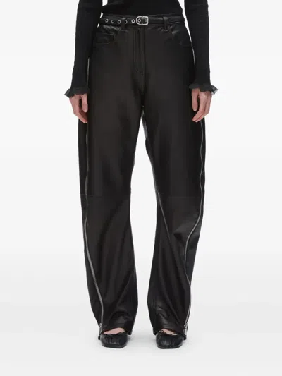 3.1 Phillip Lim Zip-detail Leather Trousers