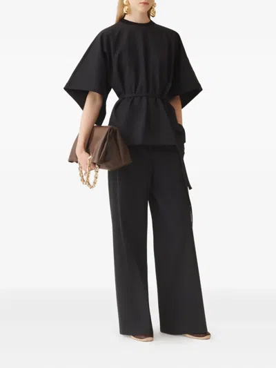 Fabiana Filippi Spoleto Jersey Trousers In Black