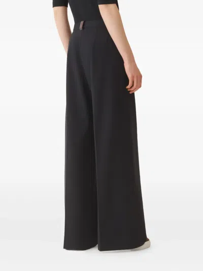Fabiana Filippi Spoleto Jersey Trousers In Black