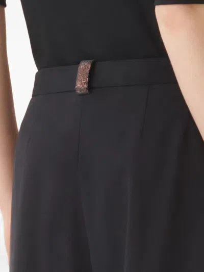 Fabiana Filippi Spoleto Jersey Trousers In Black