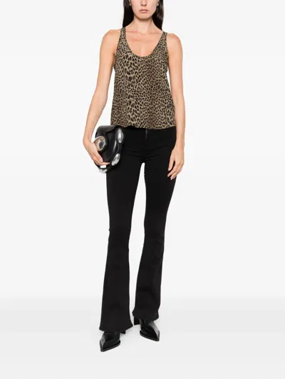 7 For All Mankind Ali High Waist Jeans In Black