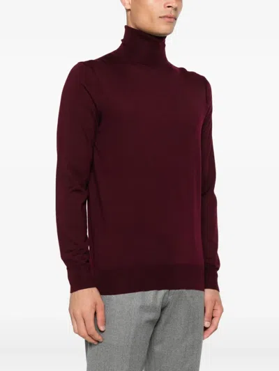 Paolo Pecora Turtleneck Wool Sweater In Black