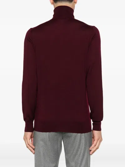 Paolo Pecora Turtleneck Wool Sweater In Black
