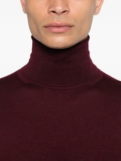 Paolo Pecora Turtleneck Wool Sweater In Black