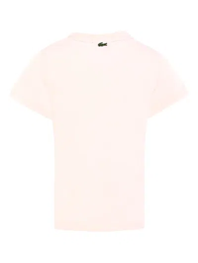 Lacoste Logo-print T-shirt In Pink