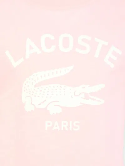 Lacoste Logo-print T-shirt In Pink