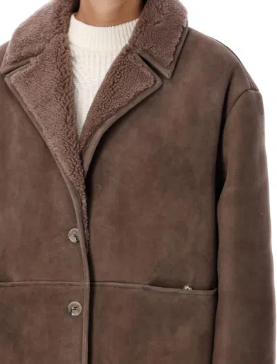 Loulou Studio Shearling Lapin Collar Jacket